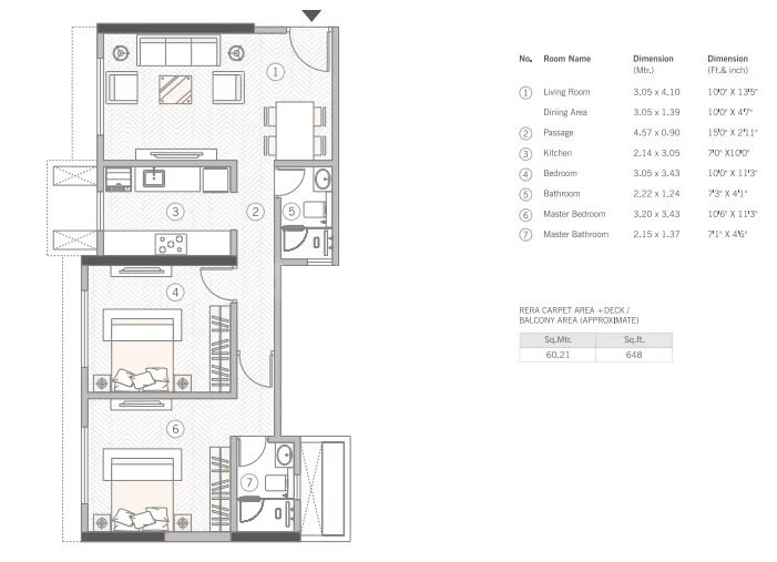 COURTYARD Floor Plan